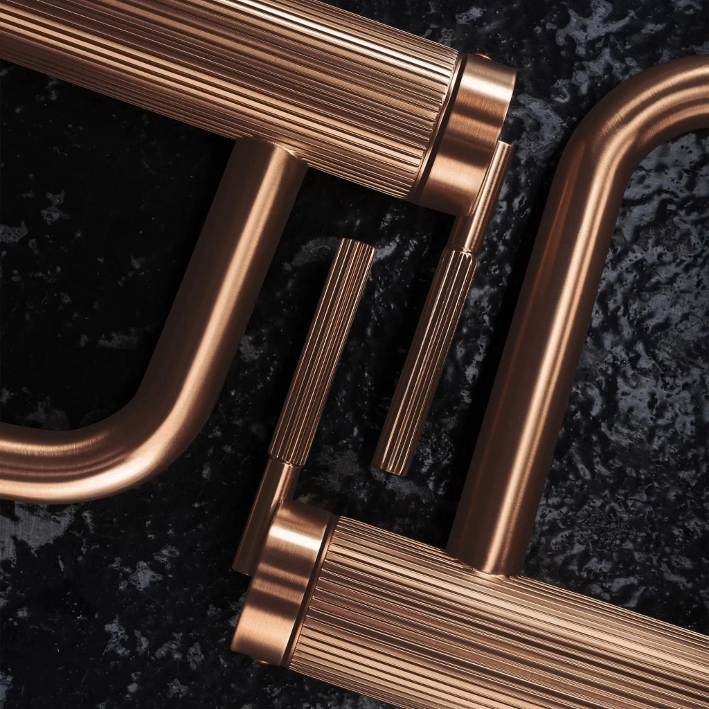 Rubinetto Da Lavabo Rea Argon Brush Copper Low