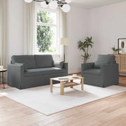 Set di divani 2 pcs Grigio scuro 158 x 78 x 80 cm Tessuto 3407538