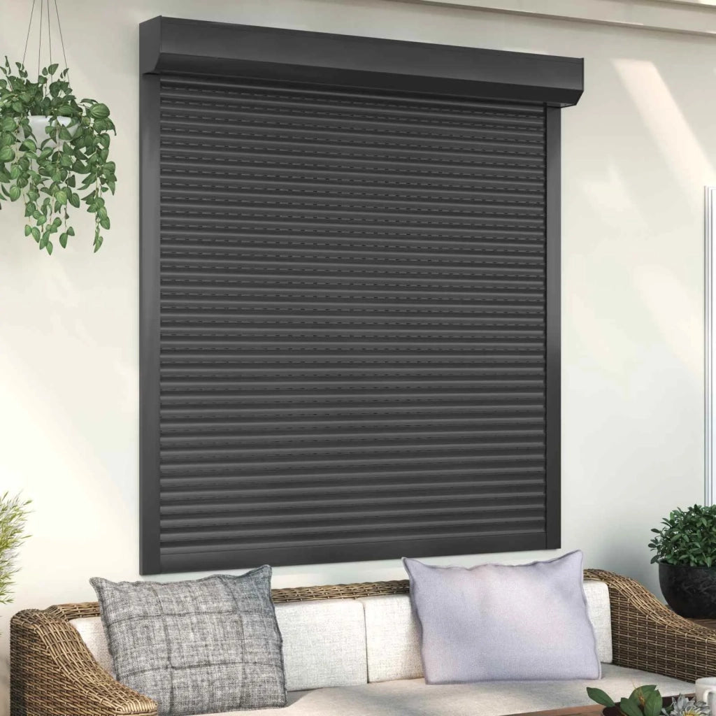 Persiana a rullo Antracite 140 x 150 cm Alluminio e poliuretano 42047073