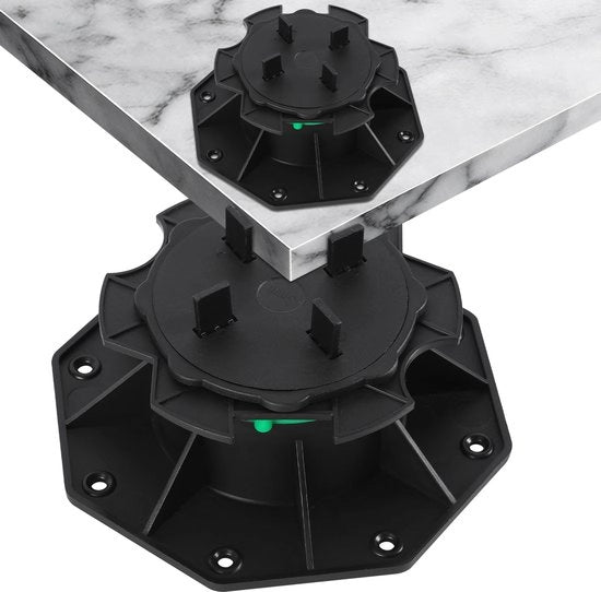 Sostegno per pavimenti in pietra e marmo – Regolazione di altezza 42–140 mm – Resistente alle intemperie e alle radiazioni UV – 100 pezzi