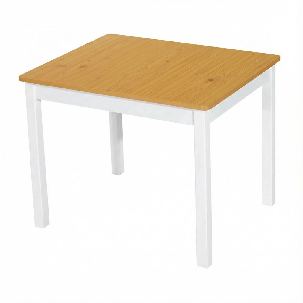 Set tavolo e sedie bambini 4 pezzi con cassetti ¨C Minimal ¨C bianco e naturale