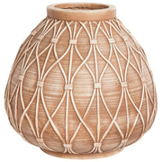 Vaso di fiori marrone chiaro per esterni e interni Boho