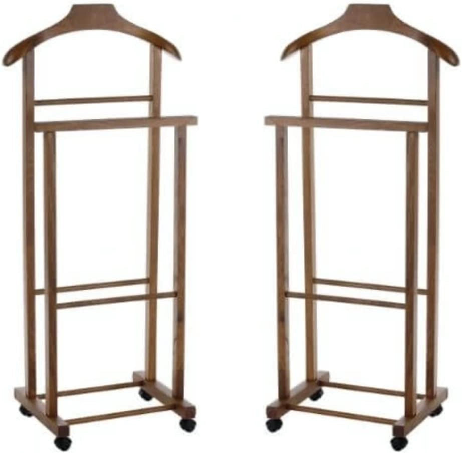 SET 2 MAURY'S DOPPIO INDOSSATORECAMERA COLORE NOCE LEGNO DI FAGGIO 43X33X105 CM