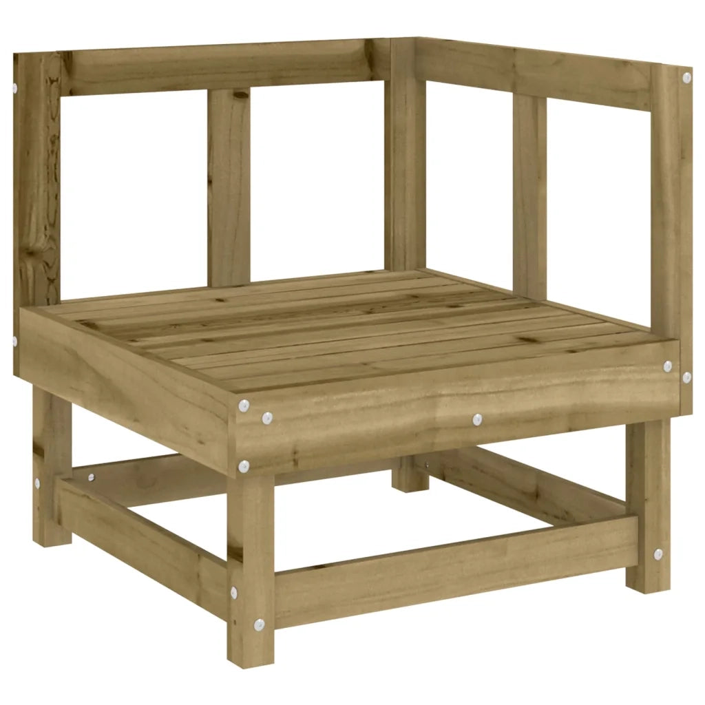 Divano Angolare da Giardino in Legno di Pino Impregnato 825372