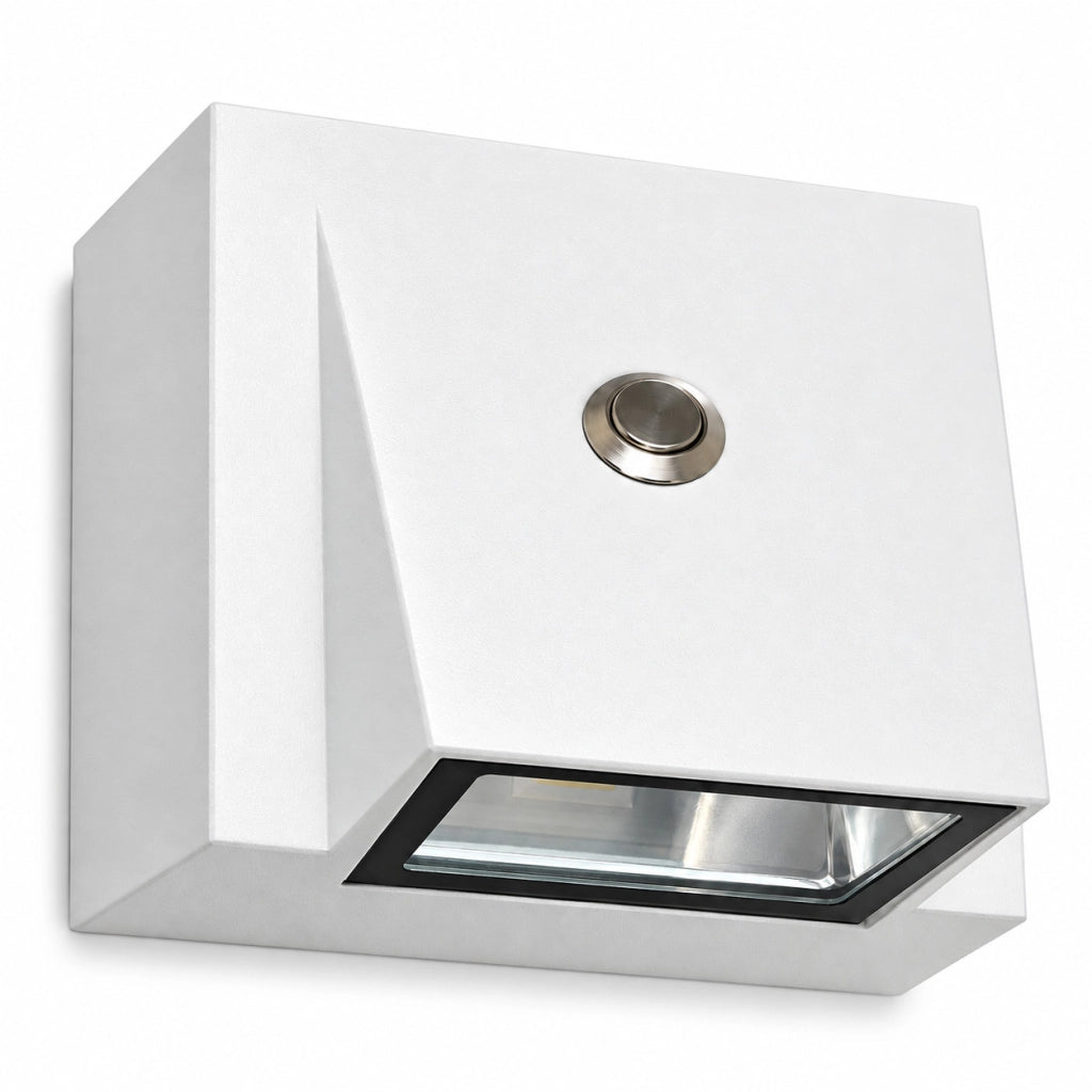 APPLIQUE LED 5W ESTERNO LAMPADA PARETE BIANCA IP65 3000K 4000K 6000K ET-31694