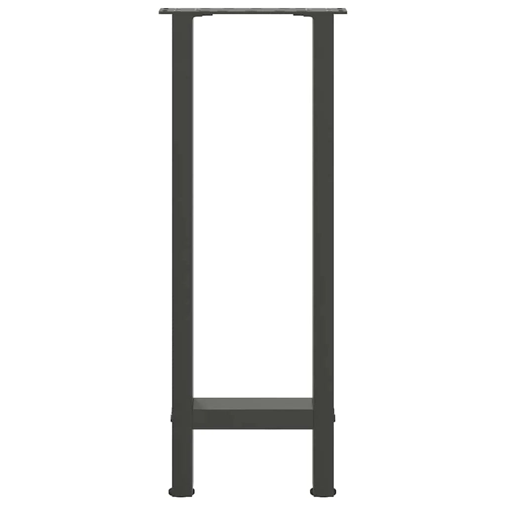 Set di 2 gambe per consolle regolabili e robuste 28 x 72-73 cm estetica moderna acciaio antracite 02_0057534