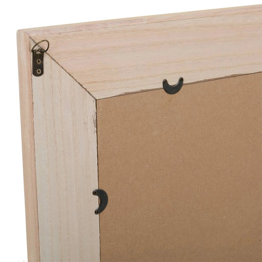 Specchio in MDF e griglia, marrone, 70x2,5x100 cm