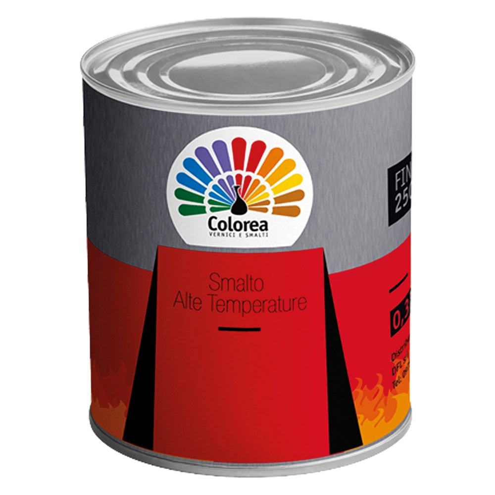SMALTO ALTA TEMPERATURA 'COLOREA' Lt. 0,375 Alluminio- 6 pezzi  - COLOREA