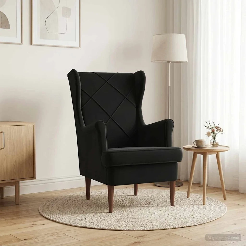 Poltrona Nero Velluto 42029901