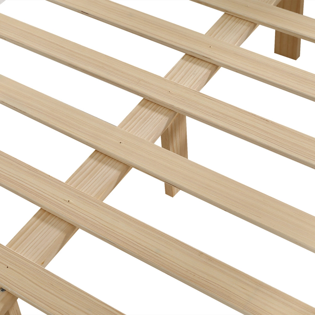 Letto una piazza e mezza 120 × 200 cm con scrivania contenitore in legno bianco modulare