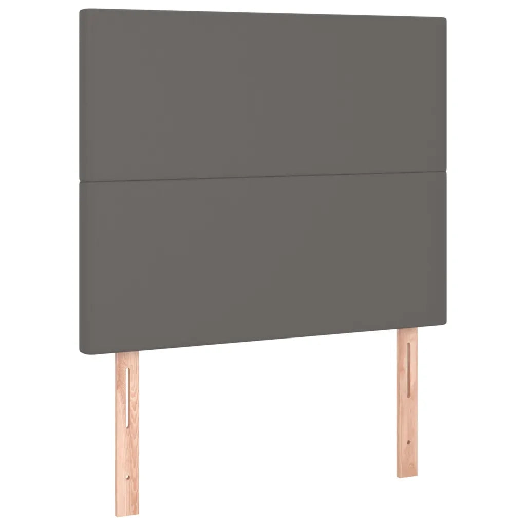 Testiera | Testata Grigio 80x5x118/128 cm in Similpelle