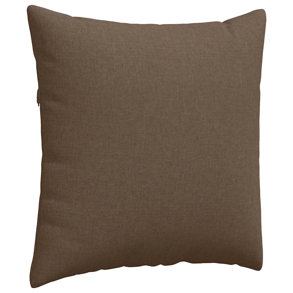 Cuscini da Divano 2 pcs Marrone 80 x 80 cm Tessuto 42014044