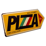 Targa in metallo giallo 20x42x1h