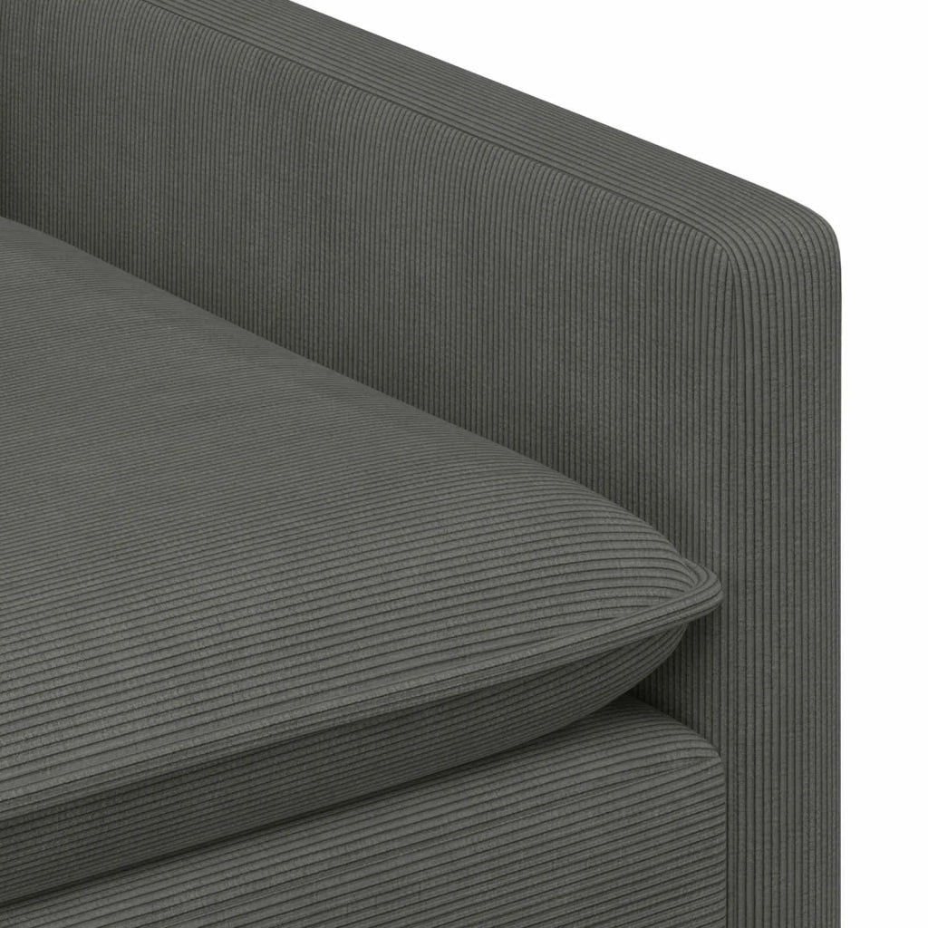 Set di divani 2 pcs Grigio Scuro Tessuto 3417084