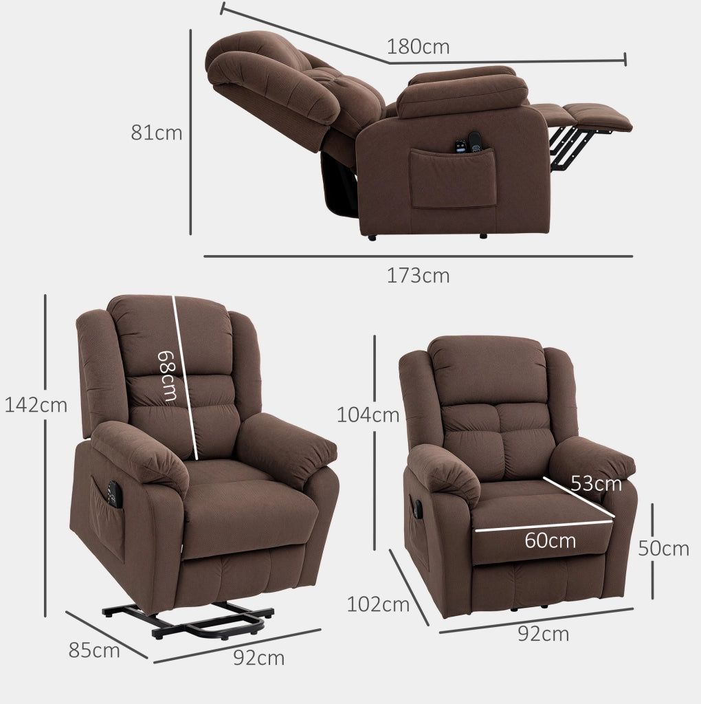 Poltrona relax elettrica alzapersona con massaggio e calore