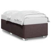 Letto singolo | Letto per adulti | Giroletto senza Materasso Marrone Scuro 90x190 cm Tessuto