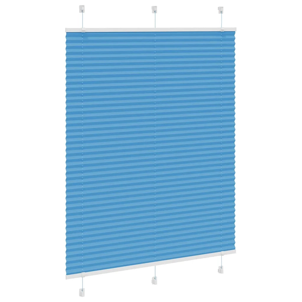 Tenda Plissettata Blu 105x150 cm Larghezza Tessuto 104,4 cm 4015195