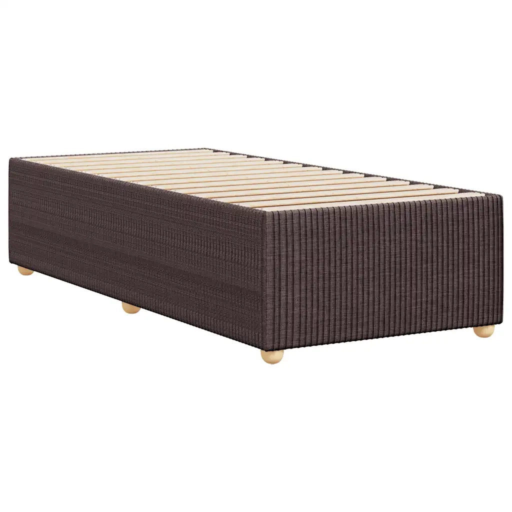 Letto singolo | Letto per adulti | Giroletto senza Materasso Marrone Scuro 80x200 cm Tessuto