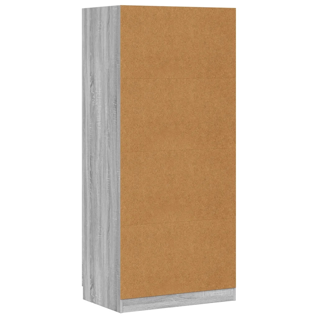 Armadio Grigio Sonoma 80x52x180 cm in Legno Multistrato CFW5087388