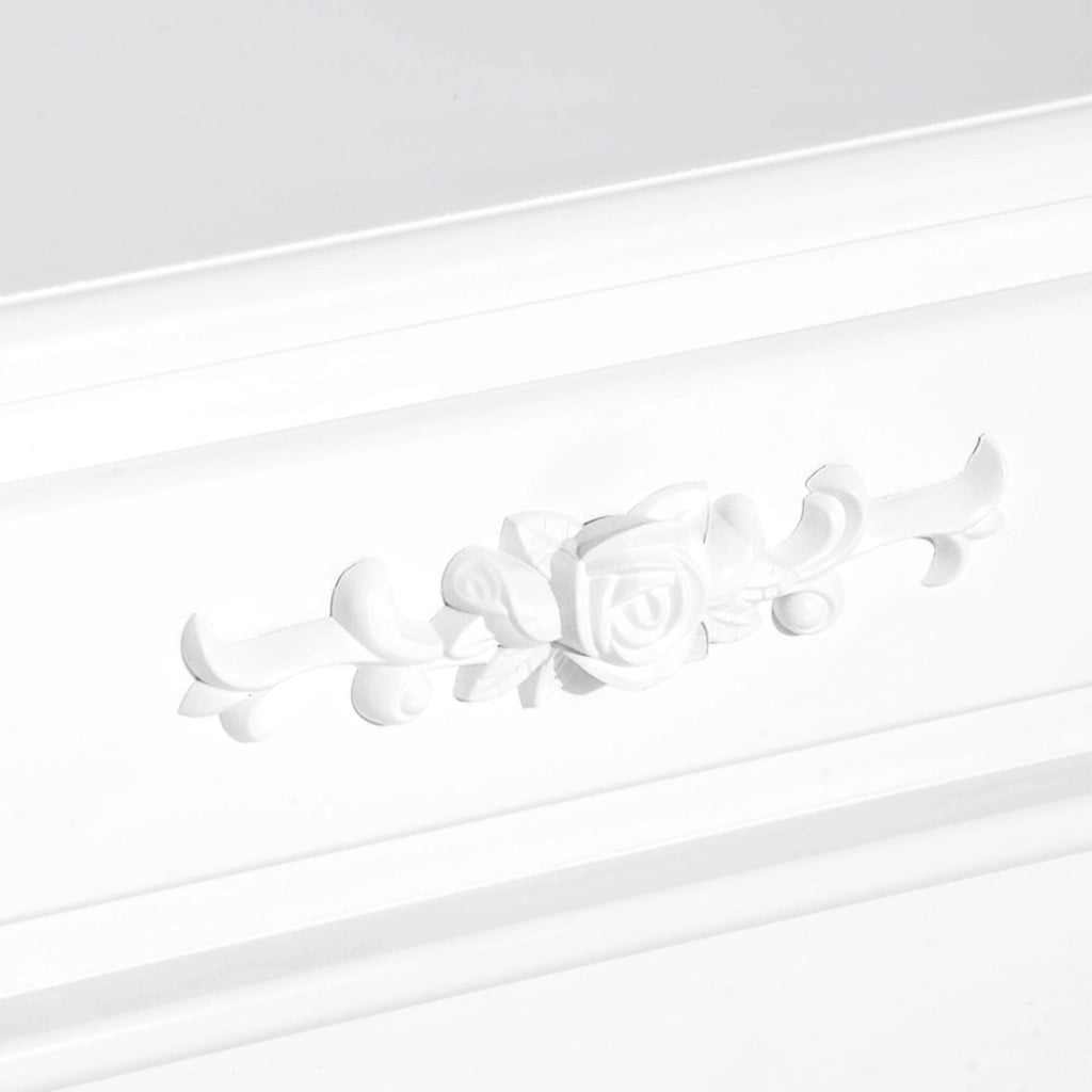Comodino con 1 Cassetto ¨C zephmum ¨C Bianco Legno 40x35x60 cm