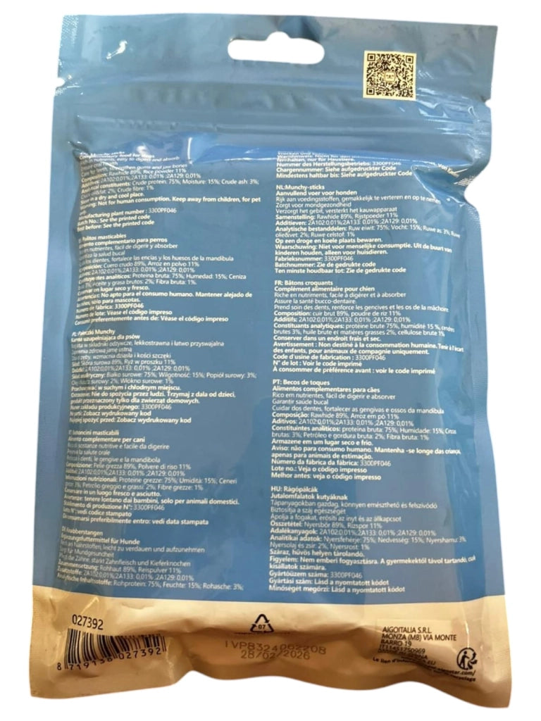 CIBO PER CANI BASTONCINI MASTICABILI 180GR
