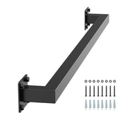 Corrimano per Scale a Parete in Acciaio al Carbonio Nero 1215 mm BG-TF-4, 2 Sezioni Tubo Quadrato per Interni e Soppalco, Robusto Portata 113 kg