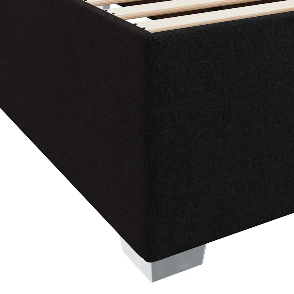 Struttura del letto con materasso Nero 80 x 200 cm Tessuto 3399147