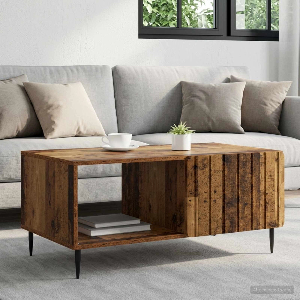 Tavolino da salotto Legno antico 90 x 50 x 40 cm 894503