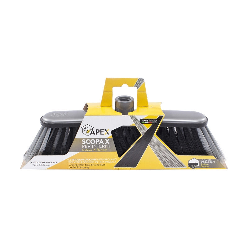 SCOPA X PLUS SETOLE INCROCIATE- APEX- 1,0 pz