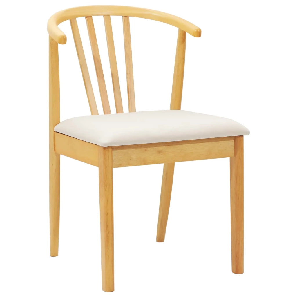 Sedia da pranzo 2 pcs Naturale e chiaro