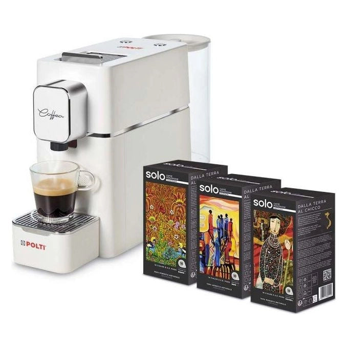 Polti PCEU0127 Coffea S15W Macchina da caffe' a Cialde E.S.E. 0,85 L 19 bar 1400 W 54 Cialde incluse colore Bianco