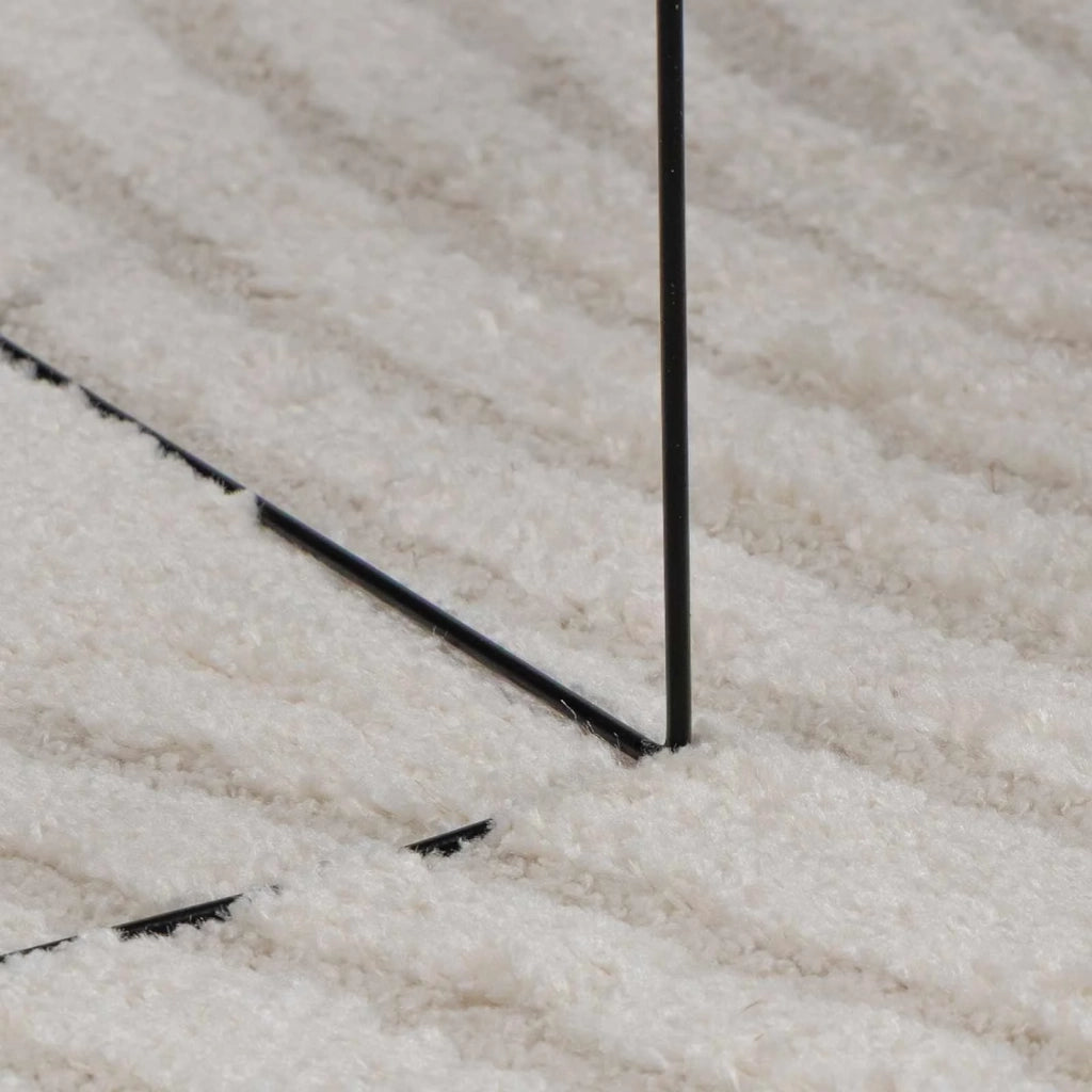 Tappeti per area Quadrato GALATI Crema 240 x 240 cm Poliestere