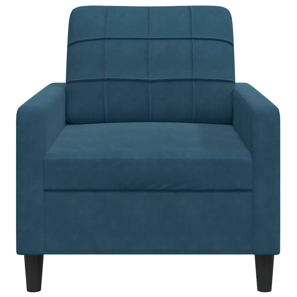 Poltrona Blu 60 cm Velluto 4007613