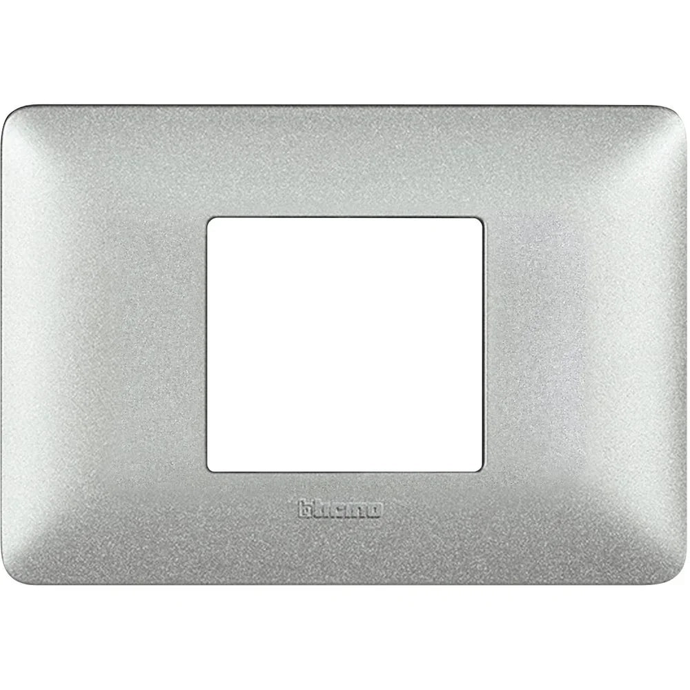 Placca Bticino Matix 2 moduli centrati bianco calce AM4819TBC