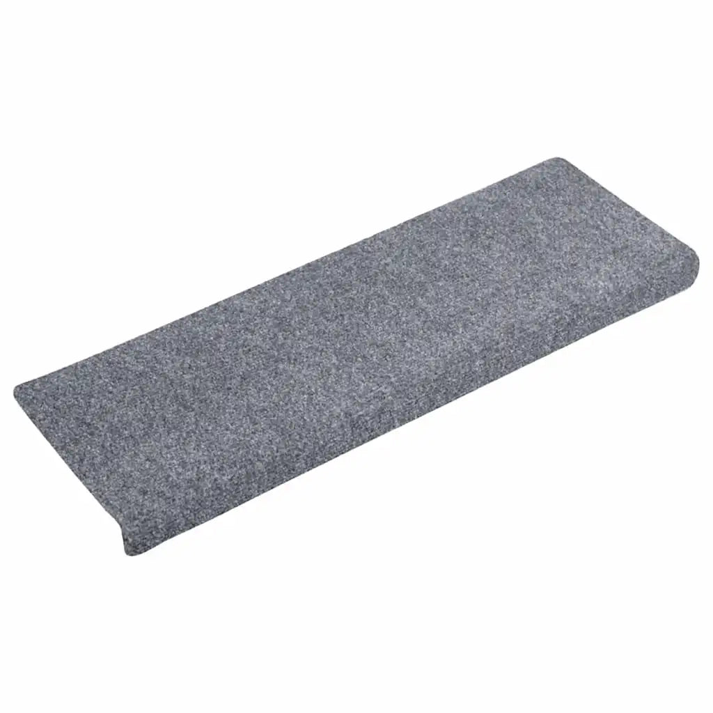 Tappetini per scale autoadesivi 10 pz | Gradini per Scale 65x21x4 cm Grigio chiaro bordo rettangolare