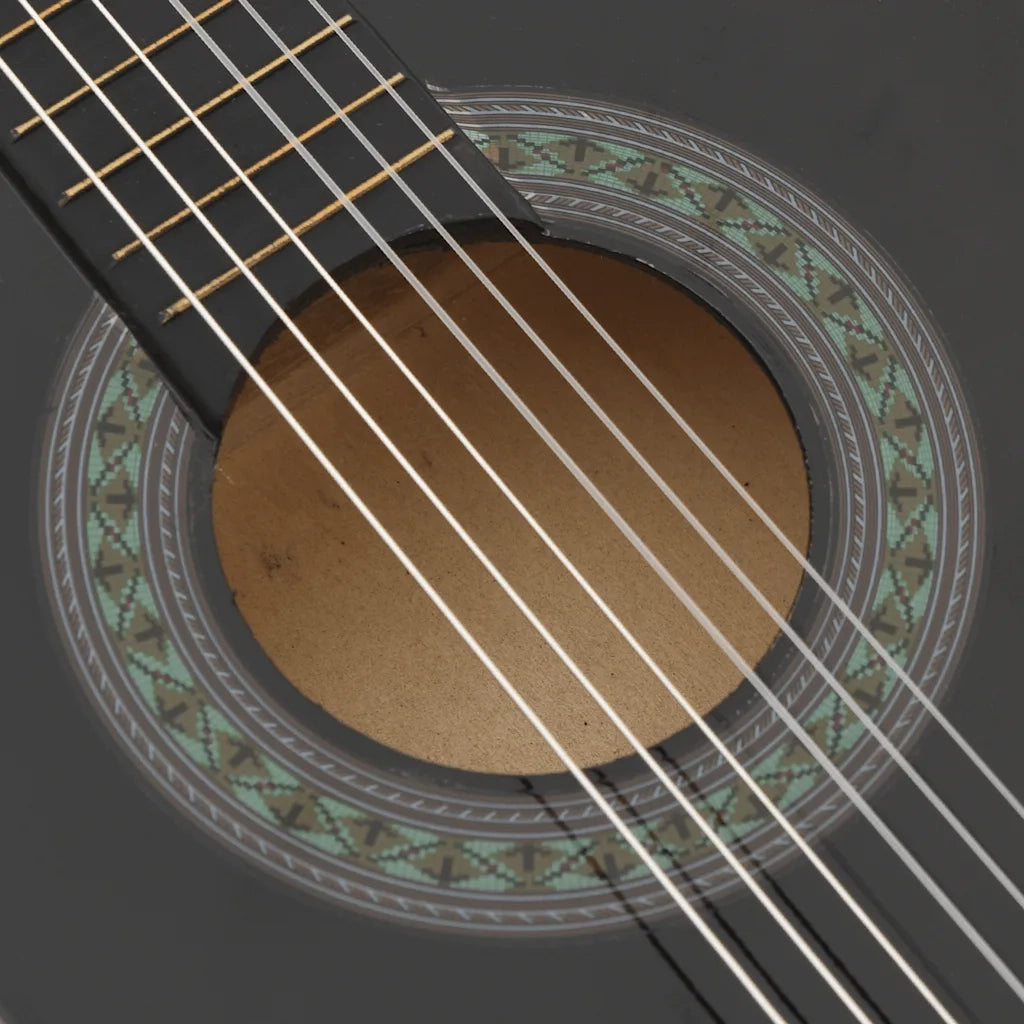 Chitarra Classica per Principianti e Bambini Nera 1/2 34" 70126