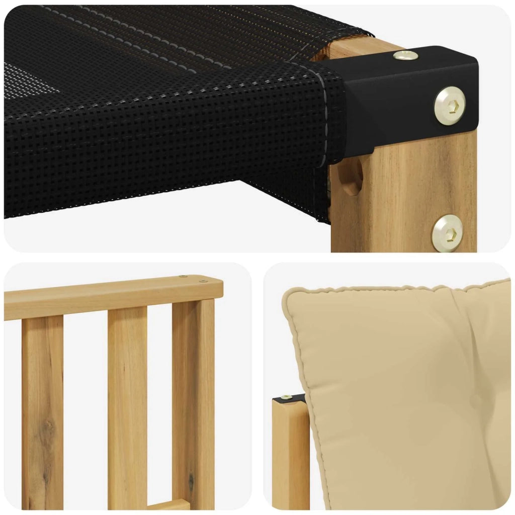 Set di divani da esterno con cuscino 7 pcs Bianco e Beige 3389691