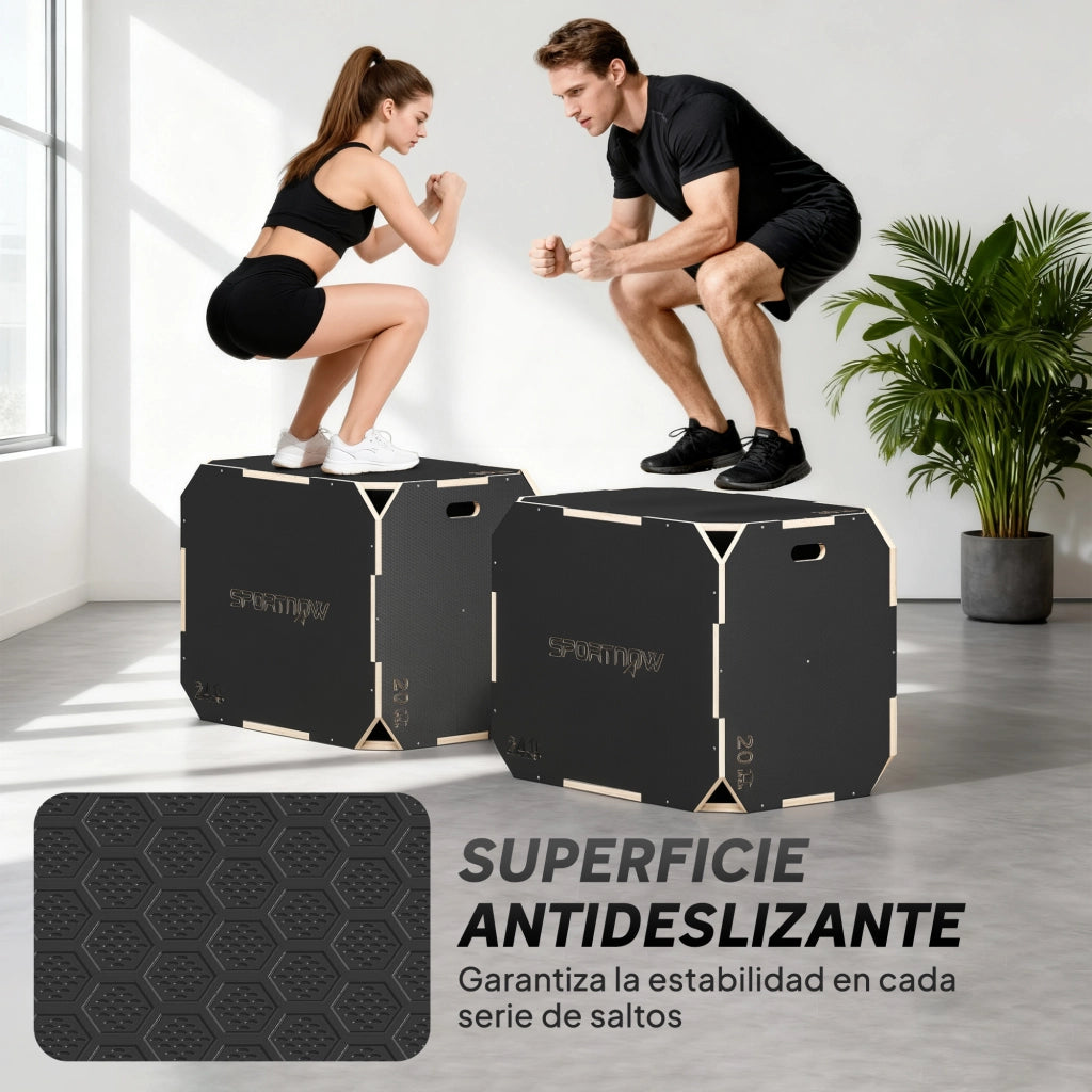 Caj¨®n Pliom¨¦trico Legno 3 in 1 ¨C Minimal ¨C 76x61x51 cm Nero