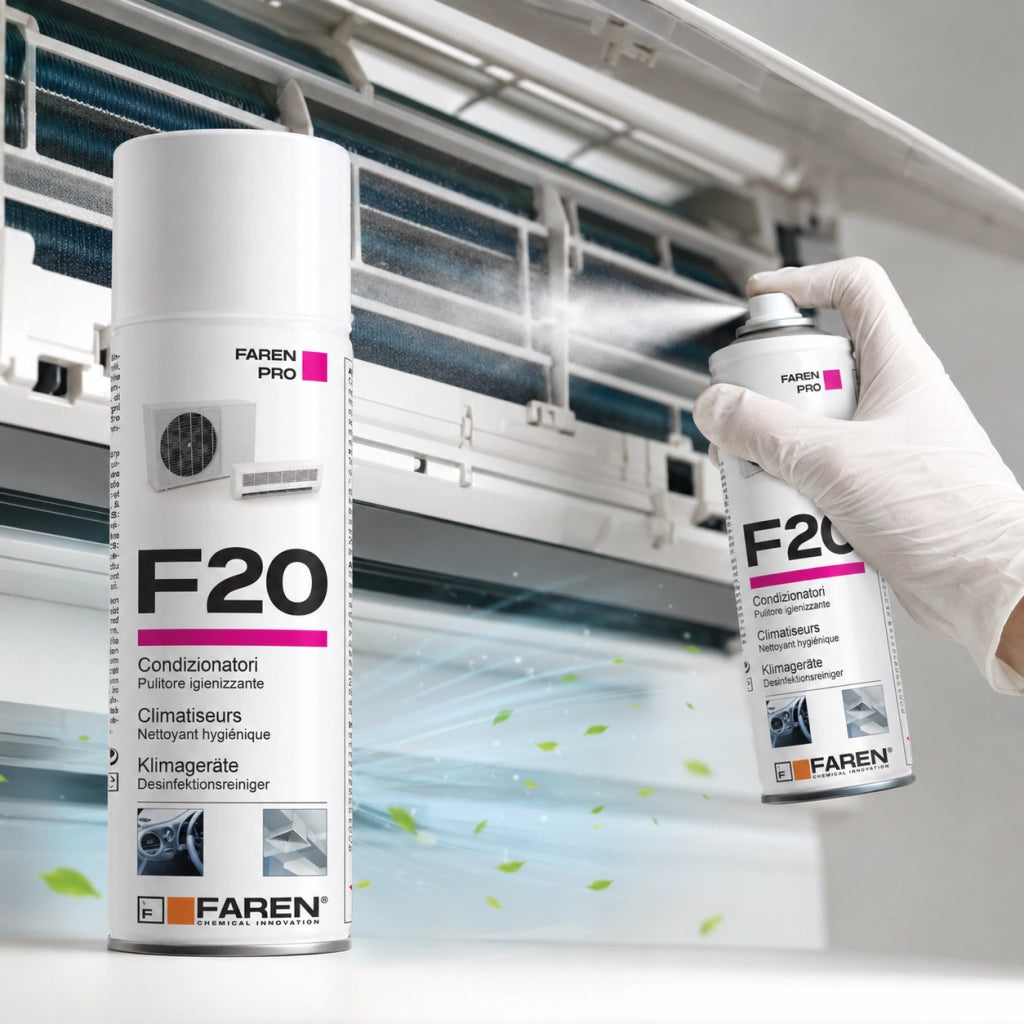 Faren f20 igienizzante spray profumato per climatizzatori casa auto 400ml 3 pezzi