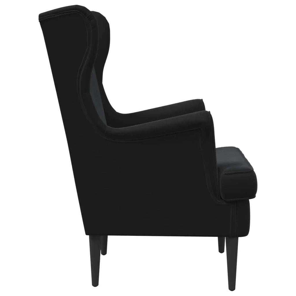 Poltrona | Sedia Relax Nero Velluto