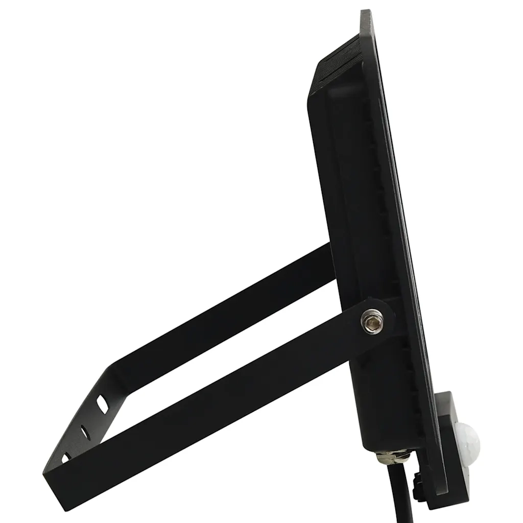 Faretto LED con sensore 23 x 19,5 cm rilevamento 180° esterno moderno in alluminio nero 02_0046088