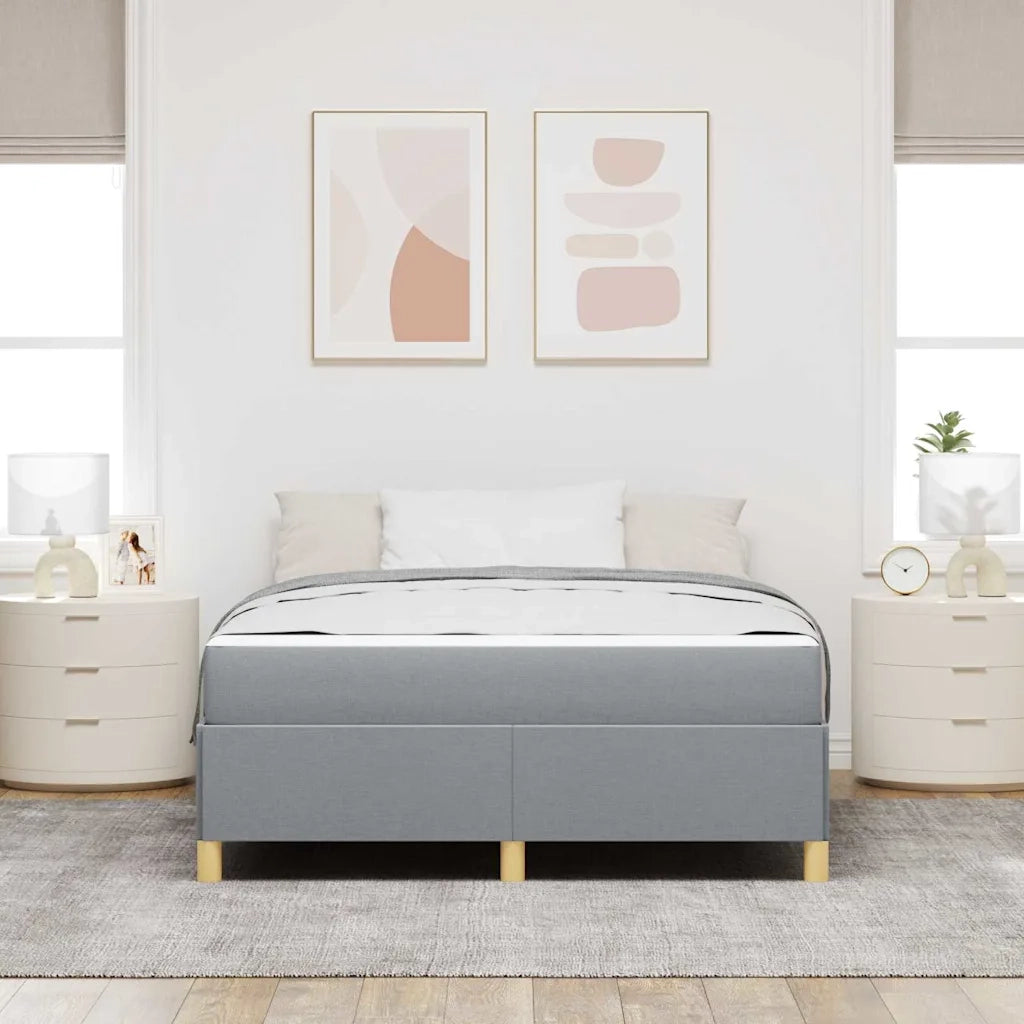 Struttura del letto Grigio chiaro 160 x 200 cm Tessuto 3398948
