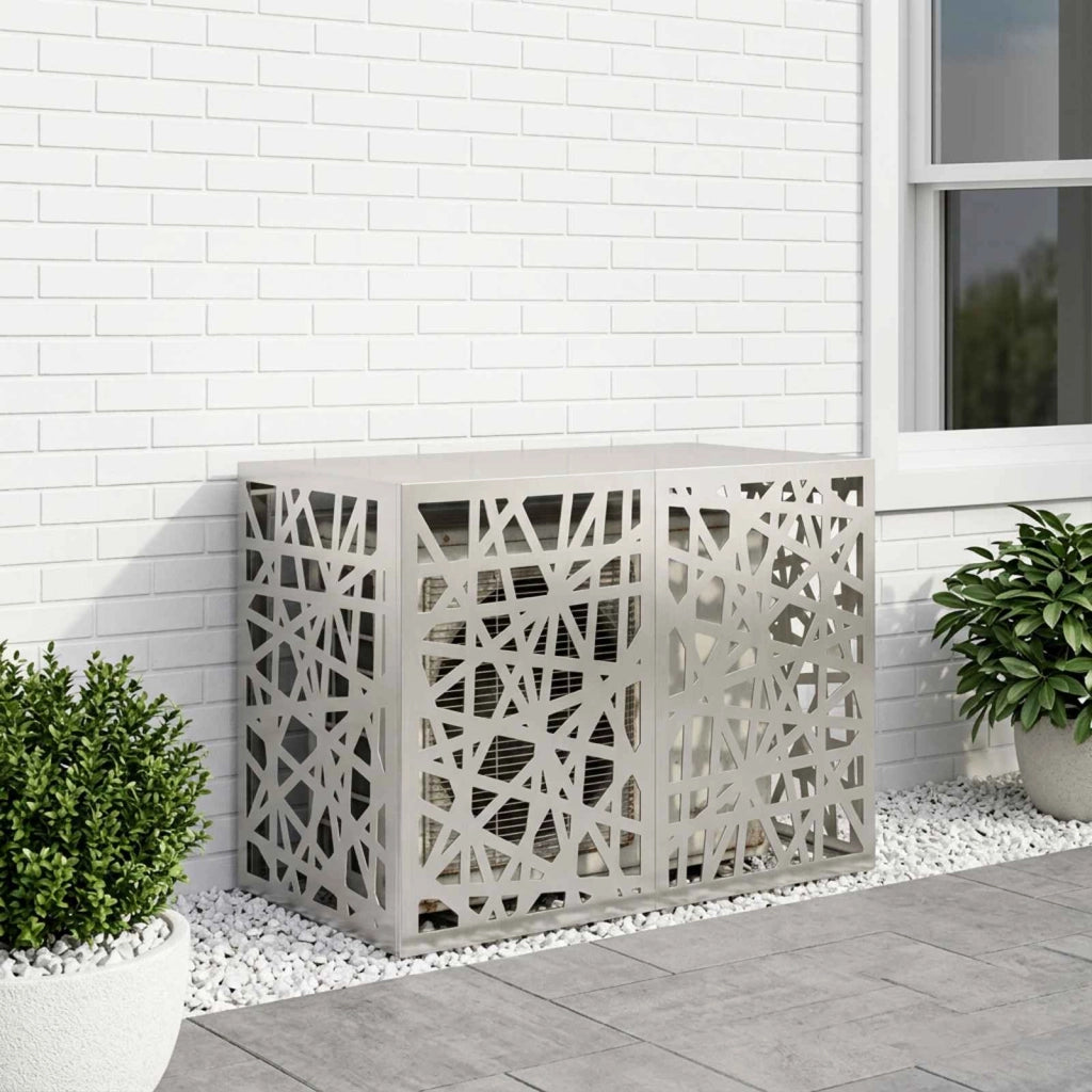 Copertura per condizionatore d'aria Argento 100 x 50 x 70 cm 8014161