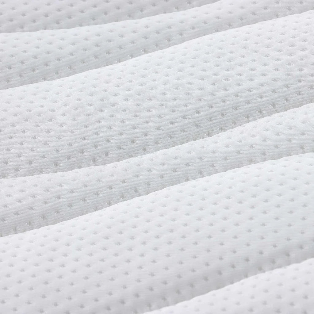 Topper per materasso Bianco 100 x 200 cm Tessuto a maglia 4106405