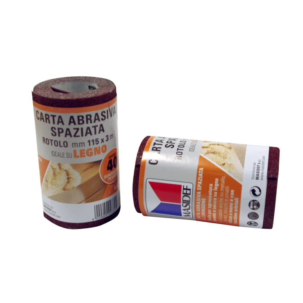Rotolo carta abrasiva per legno grana 60