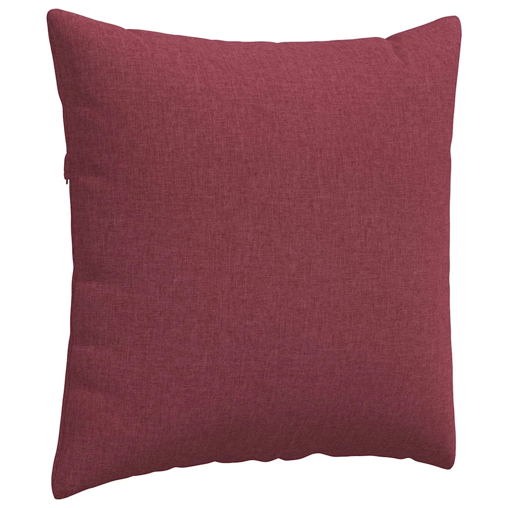 Cuscini da Divano 2 pcs Rosso Vino 80 x 80 cm Tessuto 42014043