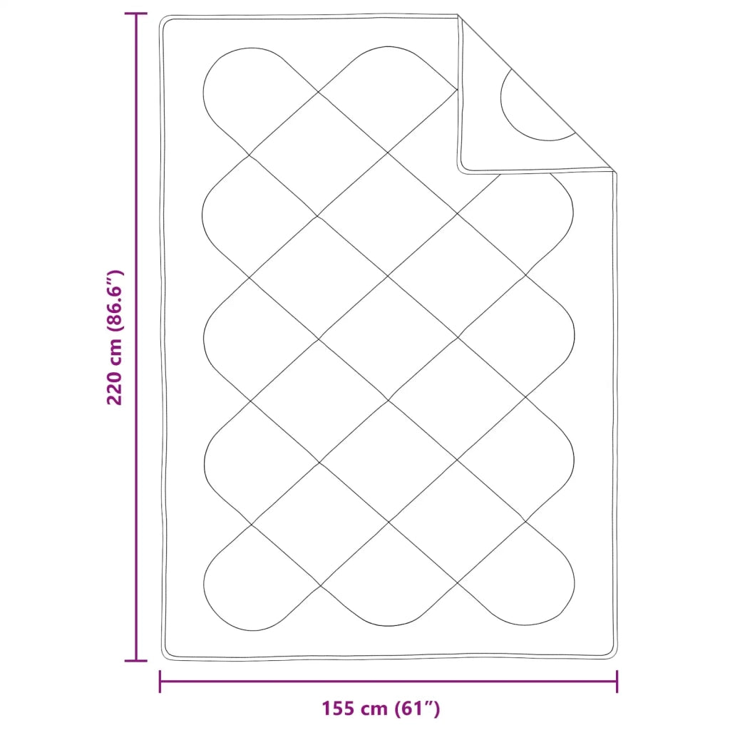 Set di Piumoni con cuscino 2 pcs Bianco Microfibra 3376868