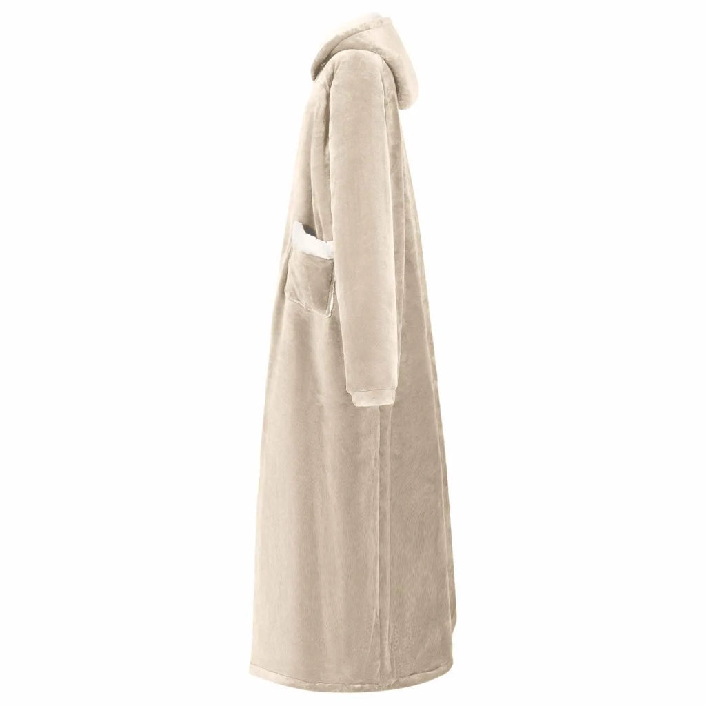 Felpa coperta Beige M Pile e Flanella CFW5250739