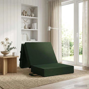 Divano Letto Pieghevole 90 x 63 x 45 cm Verde Scuro 900151