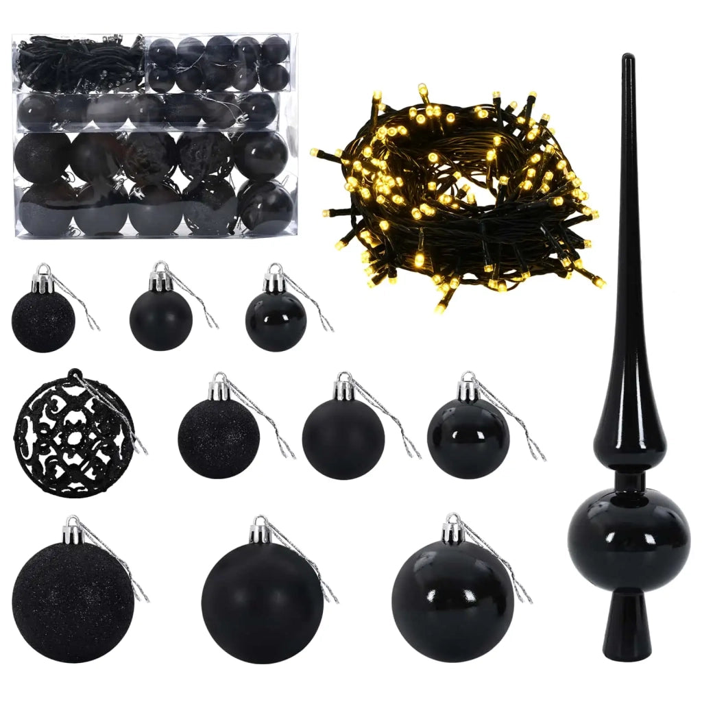 Albero di Natale Artificiale con Palline 120 cm 150 LED 3460810